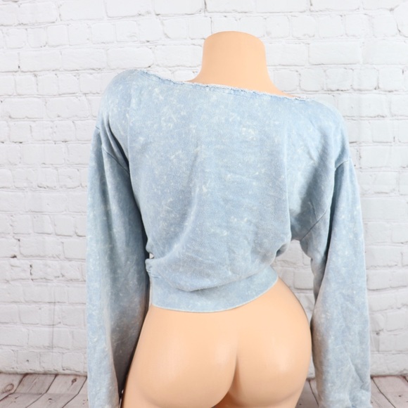 VS PINK logo Slouchy Crop Sweatshirt Tee - Picture 8 of 8